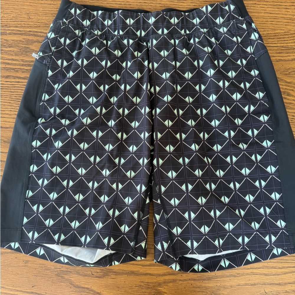 Geometric Patterned Lululemon Swim Trunks